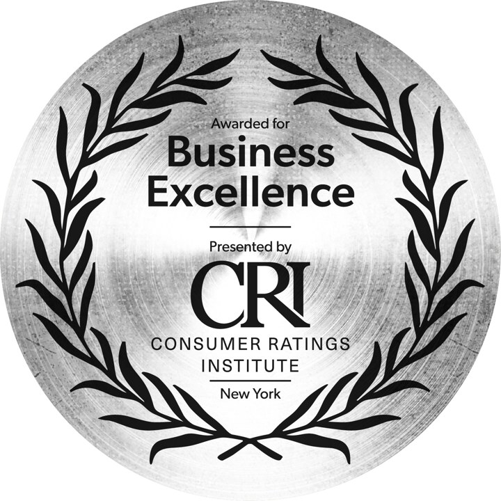 Consumer Ratings Institute Business Excellence award